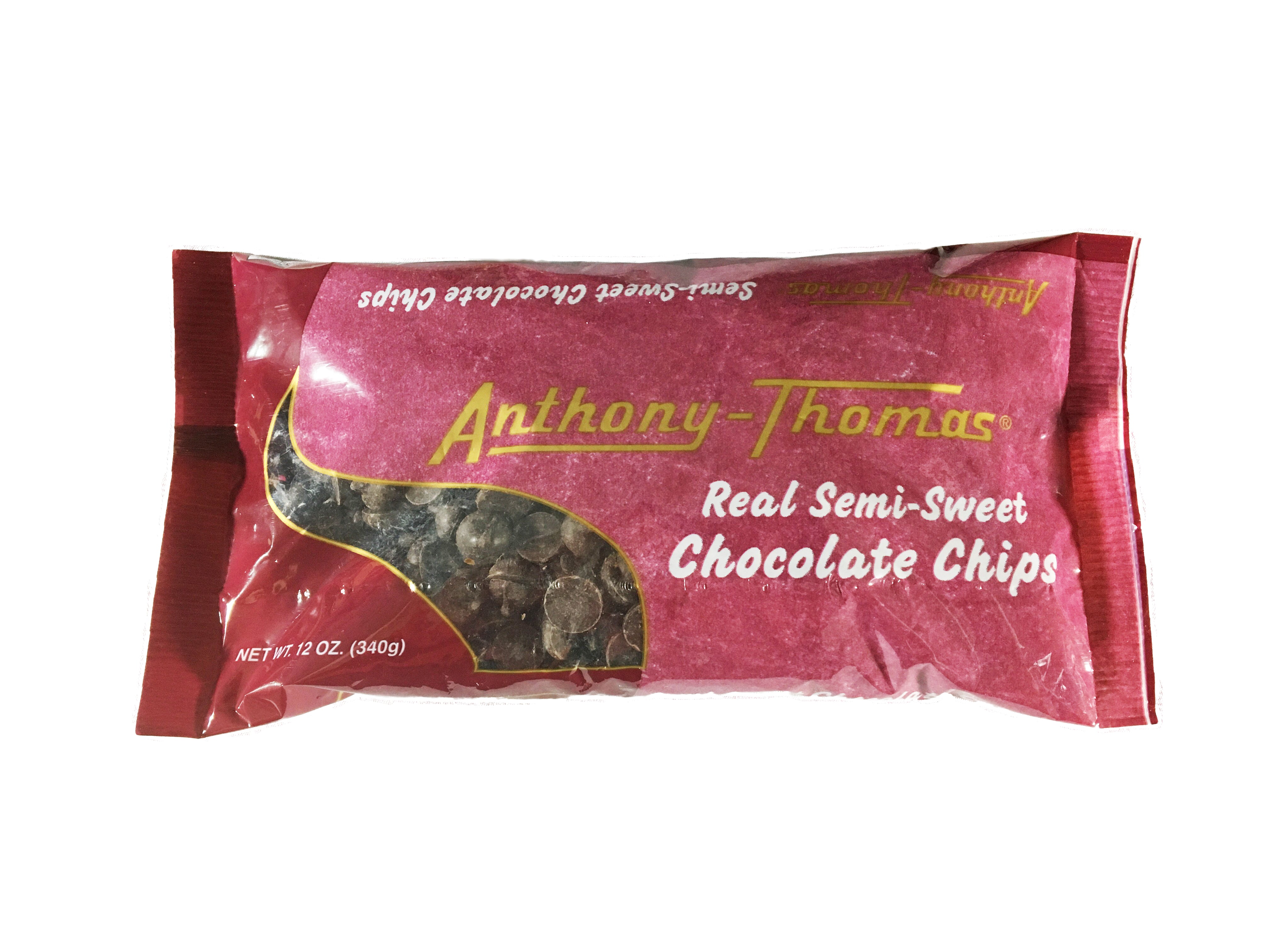 Chocolate Chips - Semi-Sweet - 3643 – Anthony-Thomas Chocolates