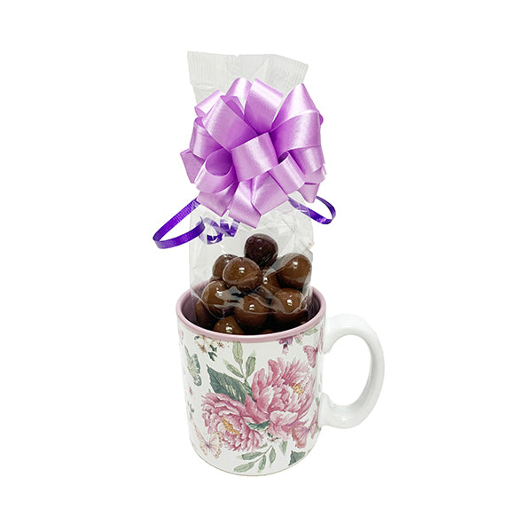 Spring Blooms Mug with 5 oz. Malted Milk Balls - 5209